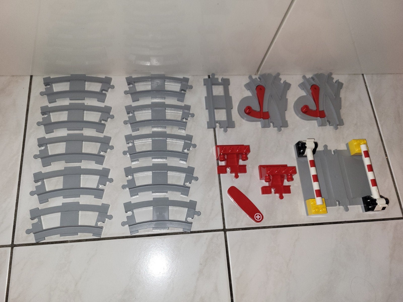 Duplo rails uitbreiding voor bij de trein, Gebruikt, Ophalen of Verzenden, Duplo, Duplo