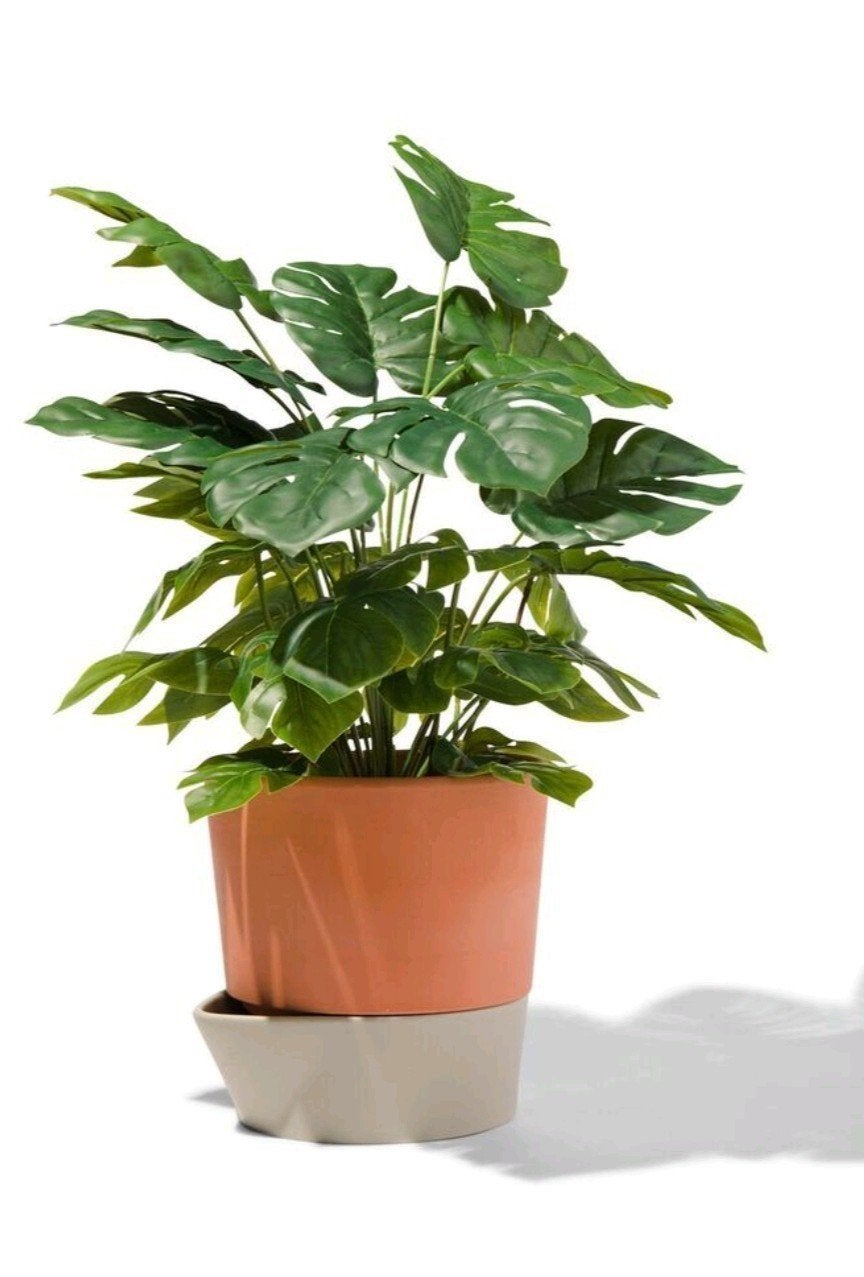2x Hema zelfwaterende bloempot Ø18x18 nieuw in doos, Ophalen, Rond, Terracotta, Binnen