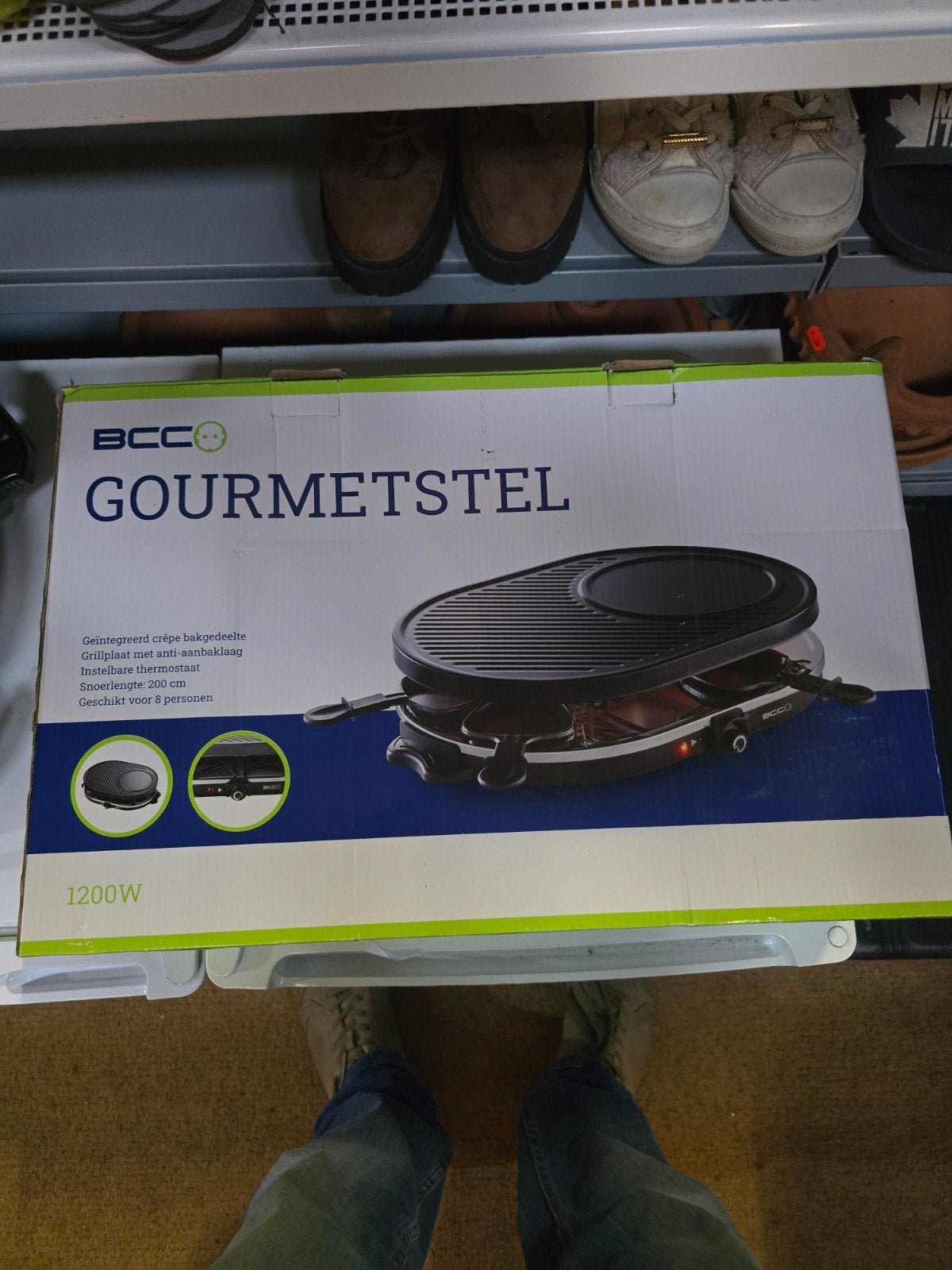 BCC Gourmetstel met grillplaat en crêpe bakgedeelte, Ophalen of Verzenden, Nieuw, 8 personen of meer