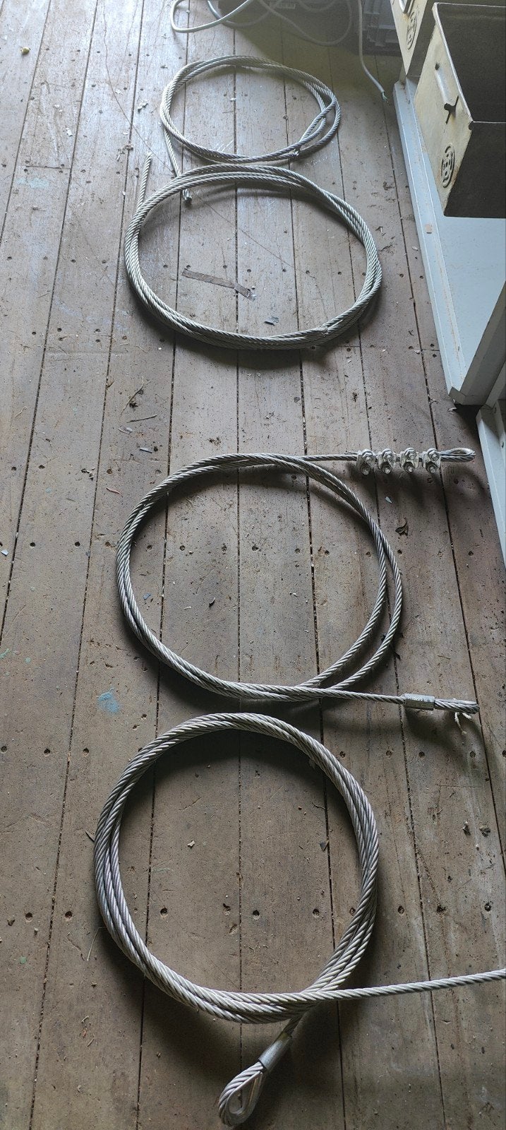 RVS staalkabel met lussen - diverse lengtes, Gebruikt, 250 mm of meer, Overige typen, Ophalen of Verzenden