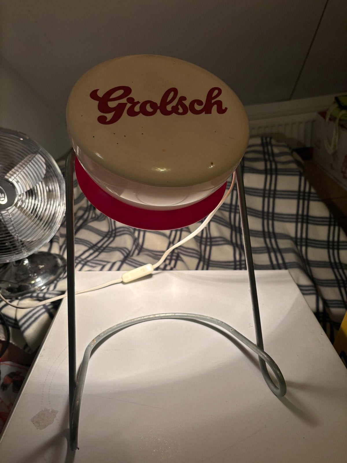 Vintage Grolsch Lamp - Unieke Verlichting, Ophalen of Verzenden