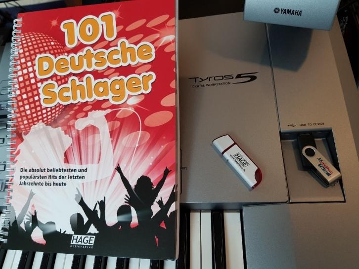 101 Deutsche Schlagers Midifiles + Boek voor Yamaha keyboard, Niet ingevuld, Nieuw, Niet ingevuld, Niet ingevuld