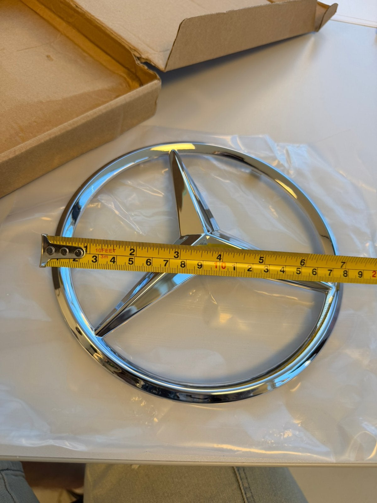 Mercedes Grill Ster logo Embleem 18,5cm W205 W212 CLA GLA, Ophalen of Verzenden, H, H, H