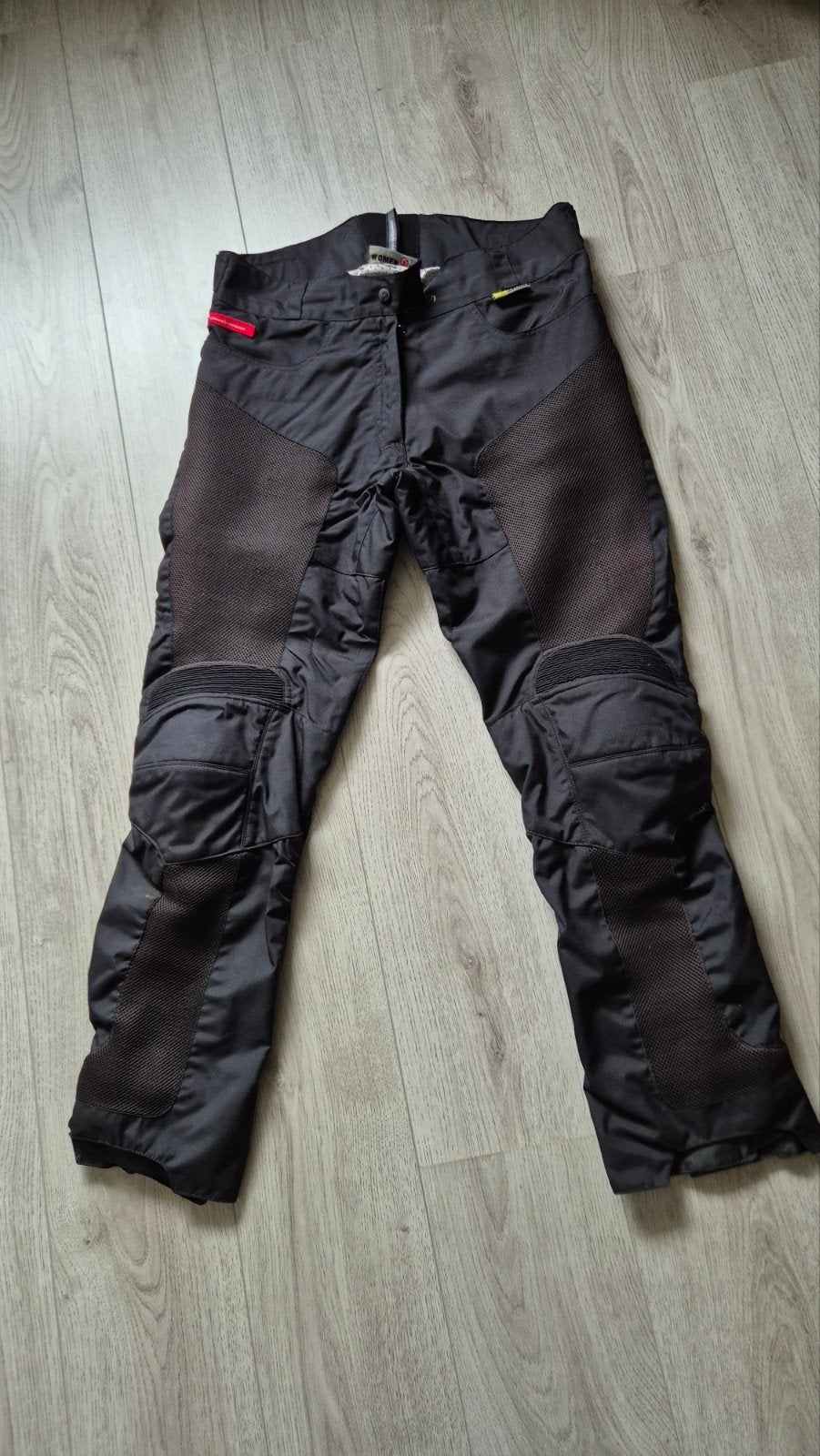 Zwarte textiele motorbroek met Kevlar - Maat L, Motoren, Kleding | Motorkleding, Ophalen of Verzenden, Broek | textiel, Dames