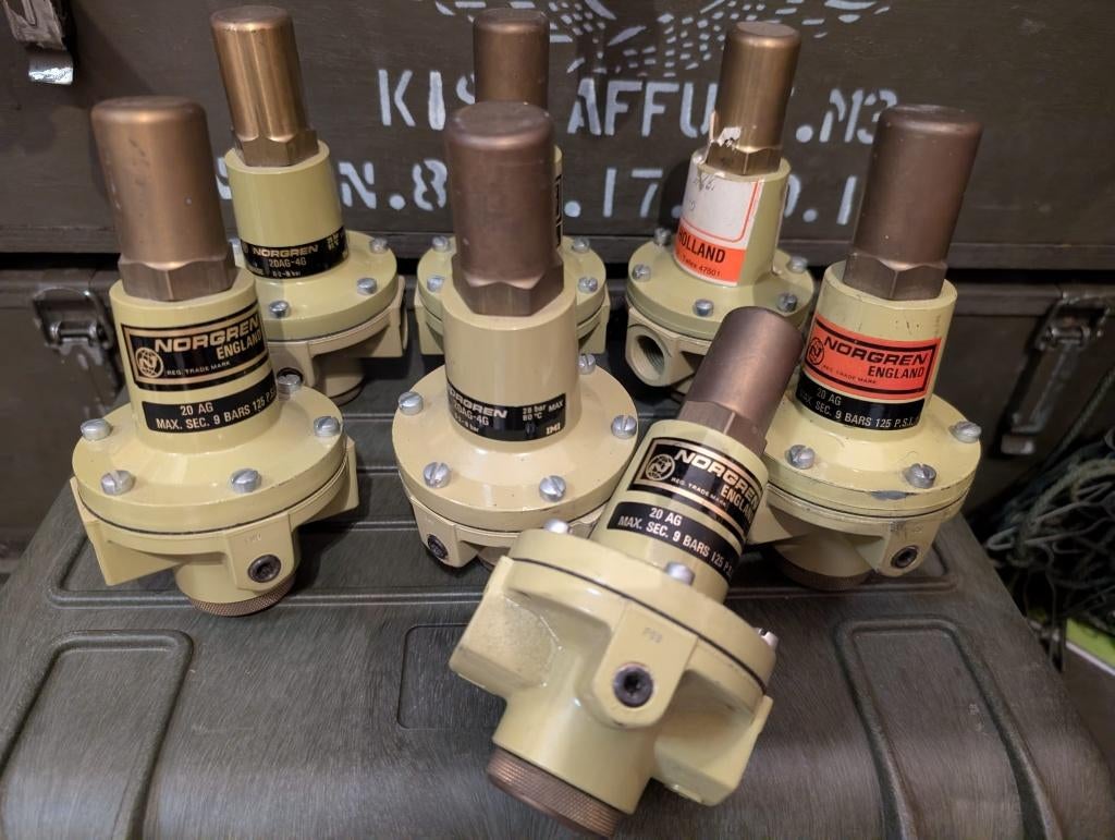 Norgren 20AG-4G Drukregelaar (0-8 Bar) – Heavy Duty Metaal, Doe-het-zelf en Verbouw, Compressors, Ophalen, Nieuw, Minder dan 200 liter/min