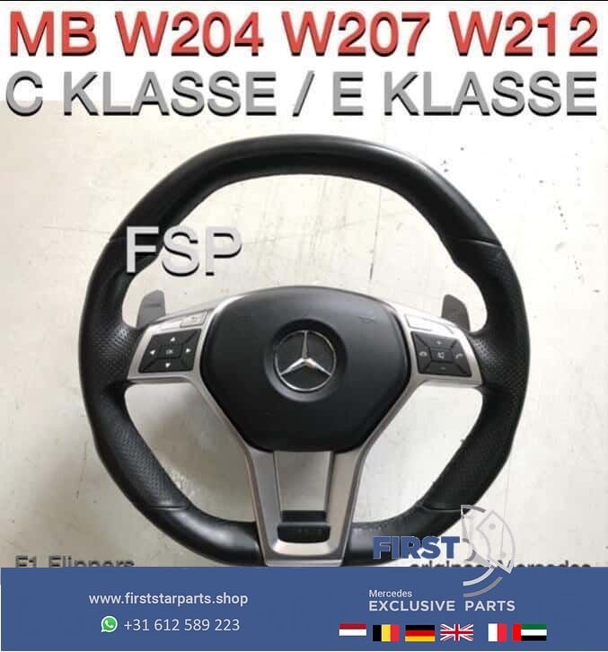 W204 C63 W207 W212 E63 AMG Stuur origineel Mercedes Flippers