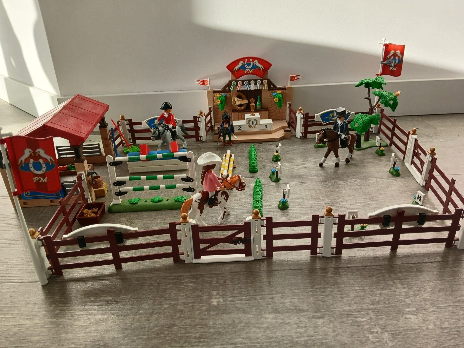 Playmobil Paardenshow / Paardenparcours met hindernissen, Ophalen, Gebruikt, Complete set, Overige typen