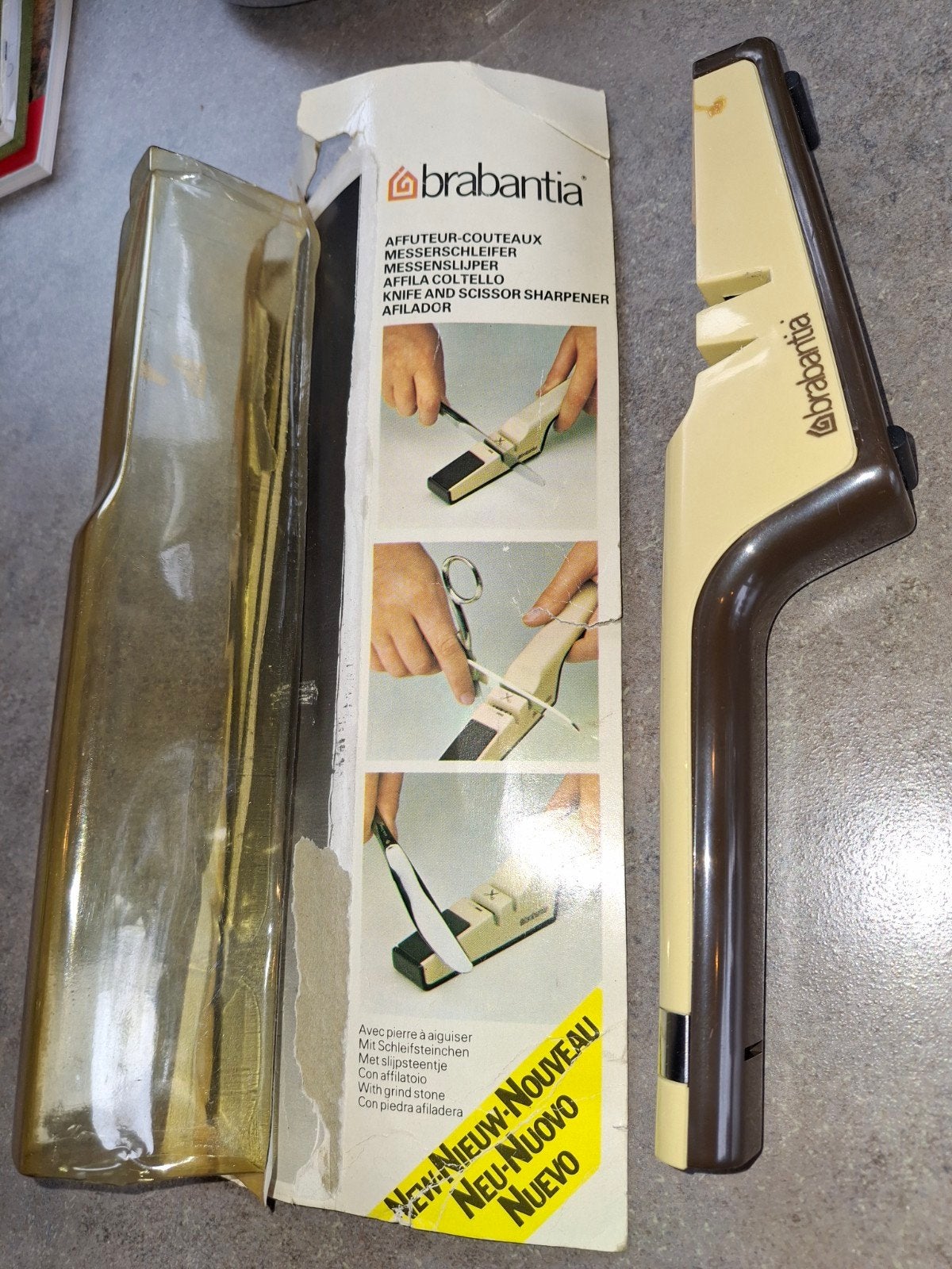 Brabantia Nostalgie Messenslijper en Scharenslijper, Ophalen of Verzenden