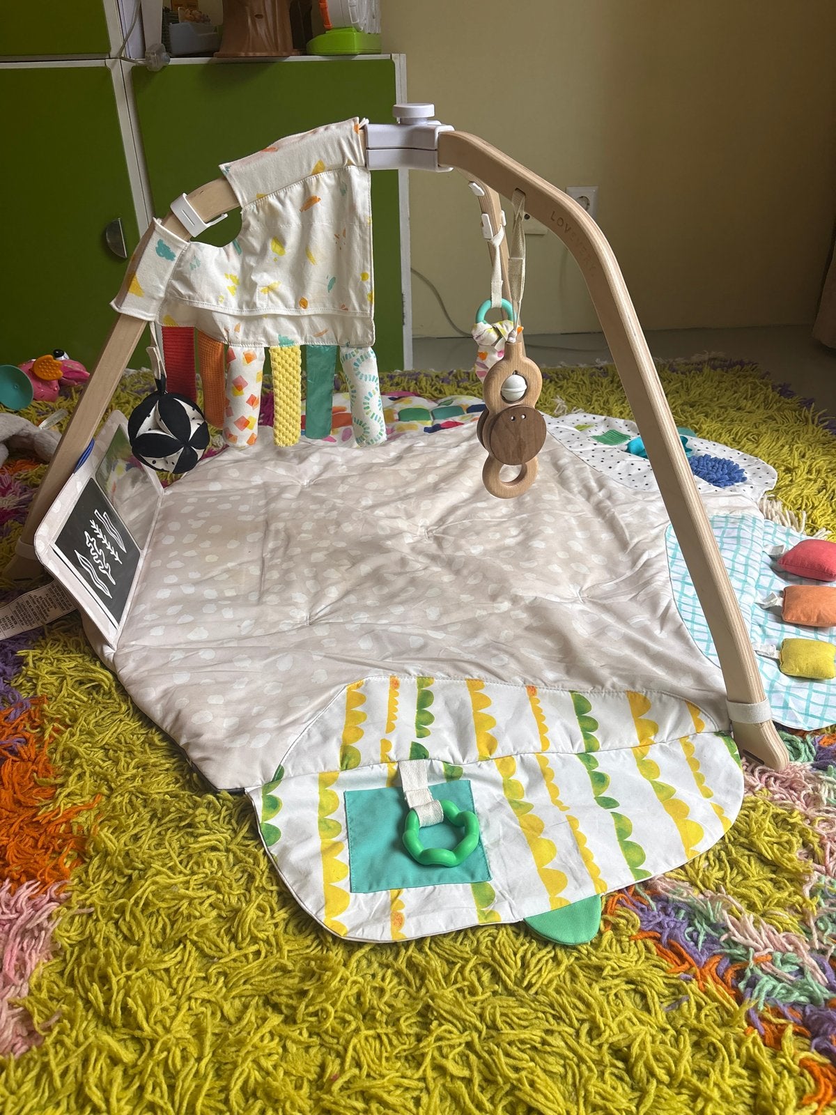 Lovevery Speelmat met tentje, kaarten en doos - Zo goed als, Ophalen, Zo goed als nieuw, Speelkleed