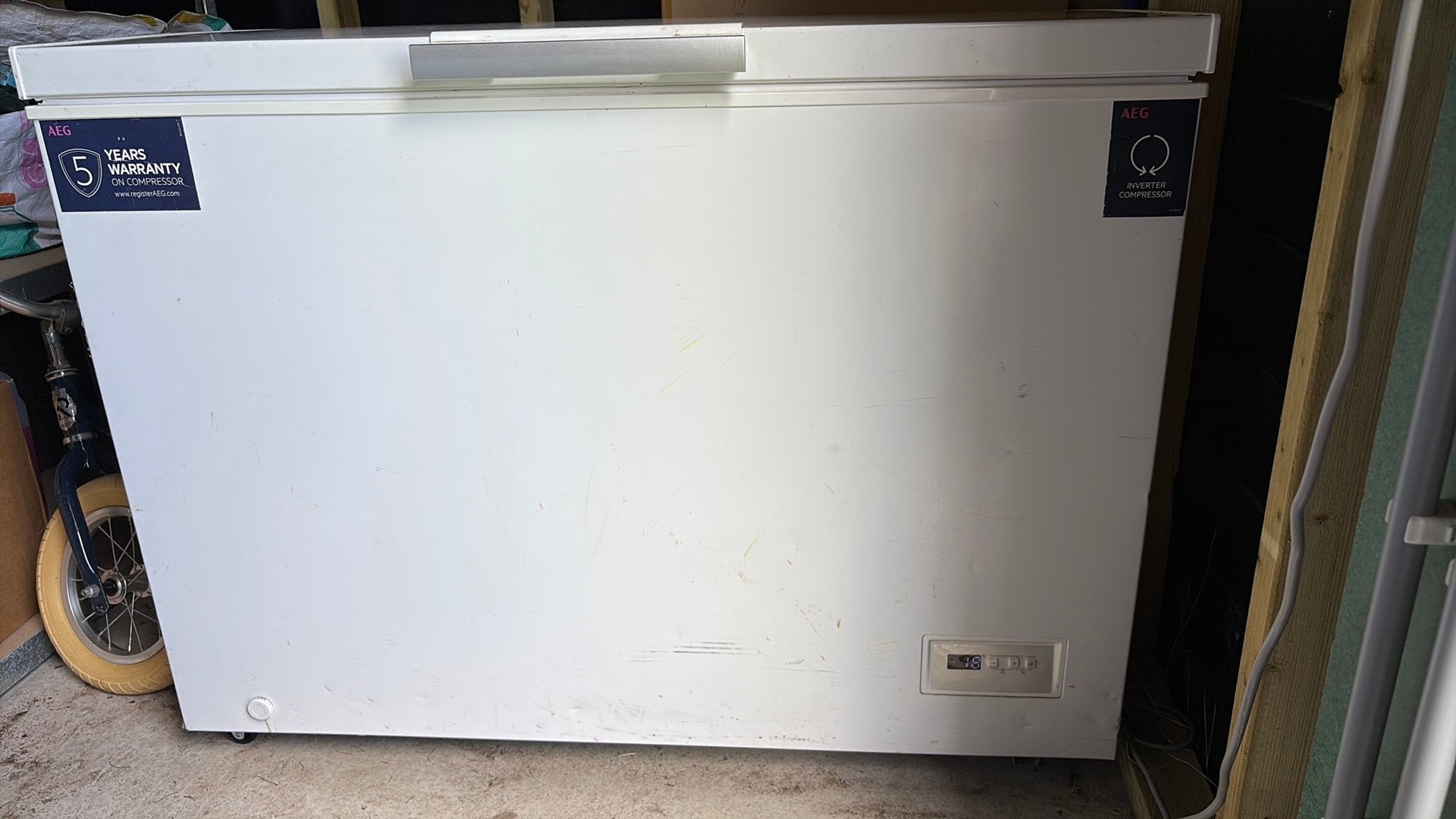 AEG driepvries kist, Witgoed en Apparatuur, Vriezers en Diepvrieskisten, Ophalen, Vrieskist, Gebruikt, Minder dan 85 cm