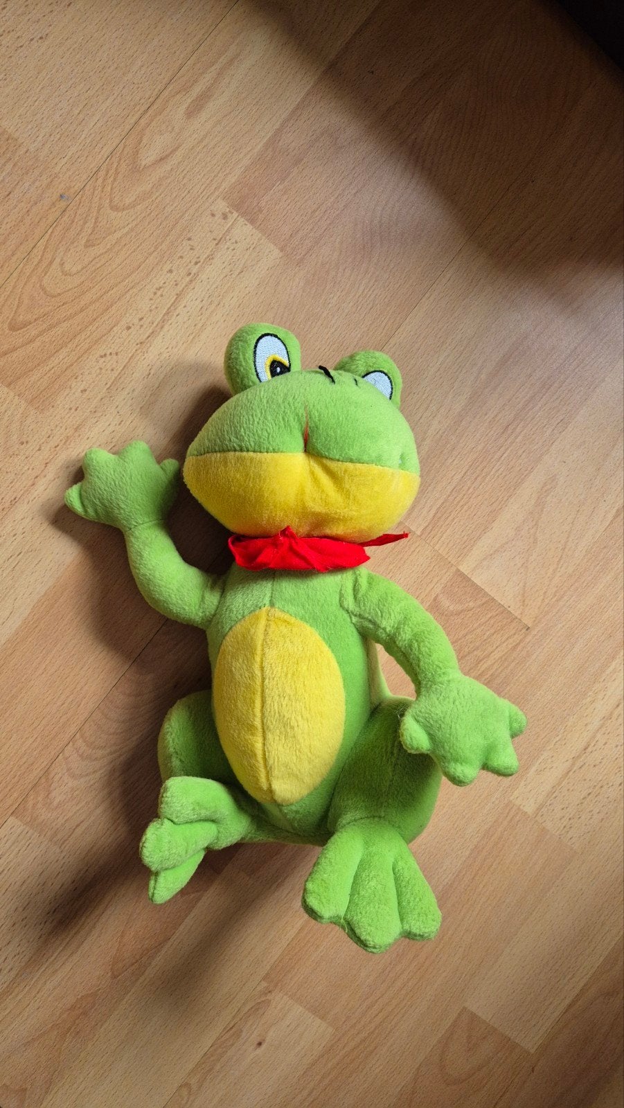 Leuke groene kikker knuffel van Coecktoy, Kikker, Groen, Overige karakters, Ophalen of Verzenden