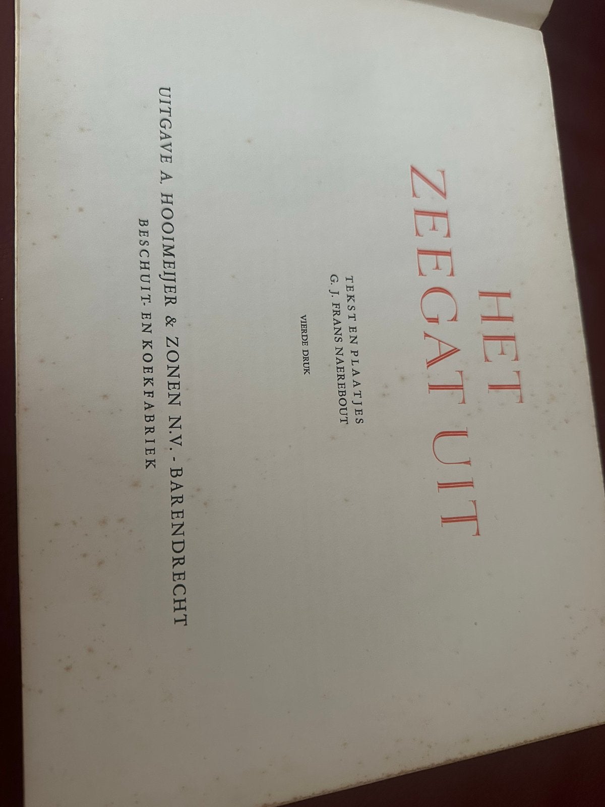 Plaatjesboek Het Zeegat Uit - Compleet met alle plaatjes, Boeken, Ophalen of Verzenden, Gelezen, Plaatjesalbum