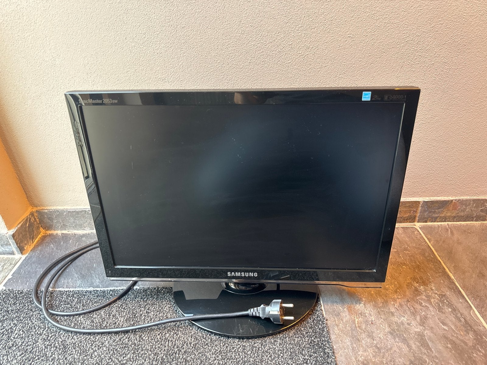 Samsung SyncMaster 2053BW Monitor - 20 inch, Ophalen, Draaibaar, DVI, 60 Hz of minder