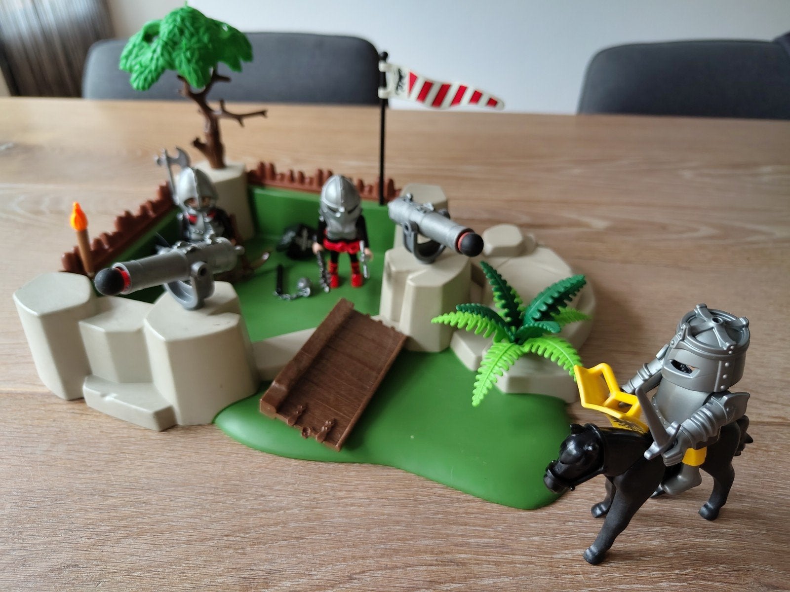 Playmobil Ridder bastion met kanonnen, Ophalen of Verzenden, Zo goed als nieuw, Knights, Kasteel/Fort