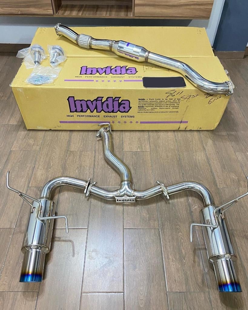 Invidia N1 Titanium Tip catback uitlaat - Impreza 08-14, Auto diversen, Tuning en Styling, Ophalen of Verzenden