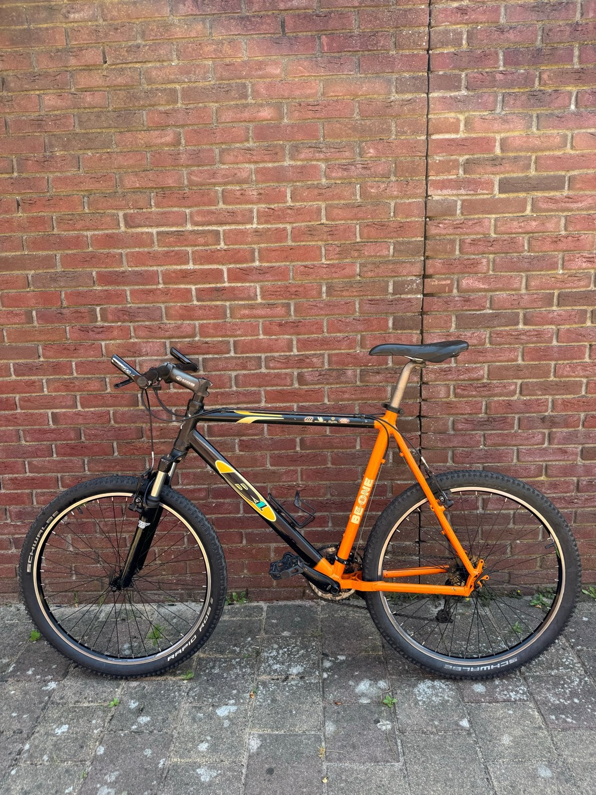 Be One Mountainbike - Zwart/Oranje, Fietsen en Brommers, Gebruikt, Hardtail, 53 tot 57 cm, Ophalen