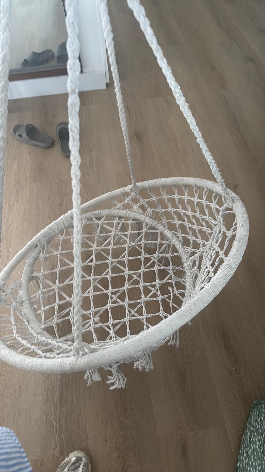 Schommelstoel schommel rond groot van touw, Kinderen en Baby's, Speelgoed | Buiten | Speeltoestellen, Ophalen, Zo goed als nieuw