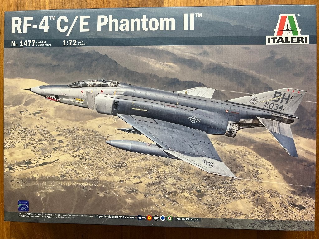 Italeri RF-4C/E Phantom II 1:72 bouwpakket - 1477, 1:72 tot 1:144, Italeri, Nieuw, Ophalen of Verzenden