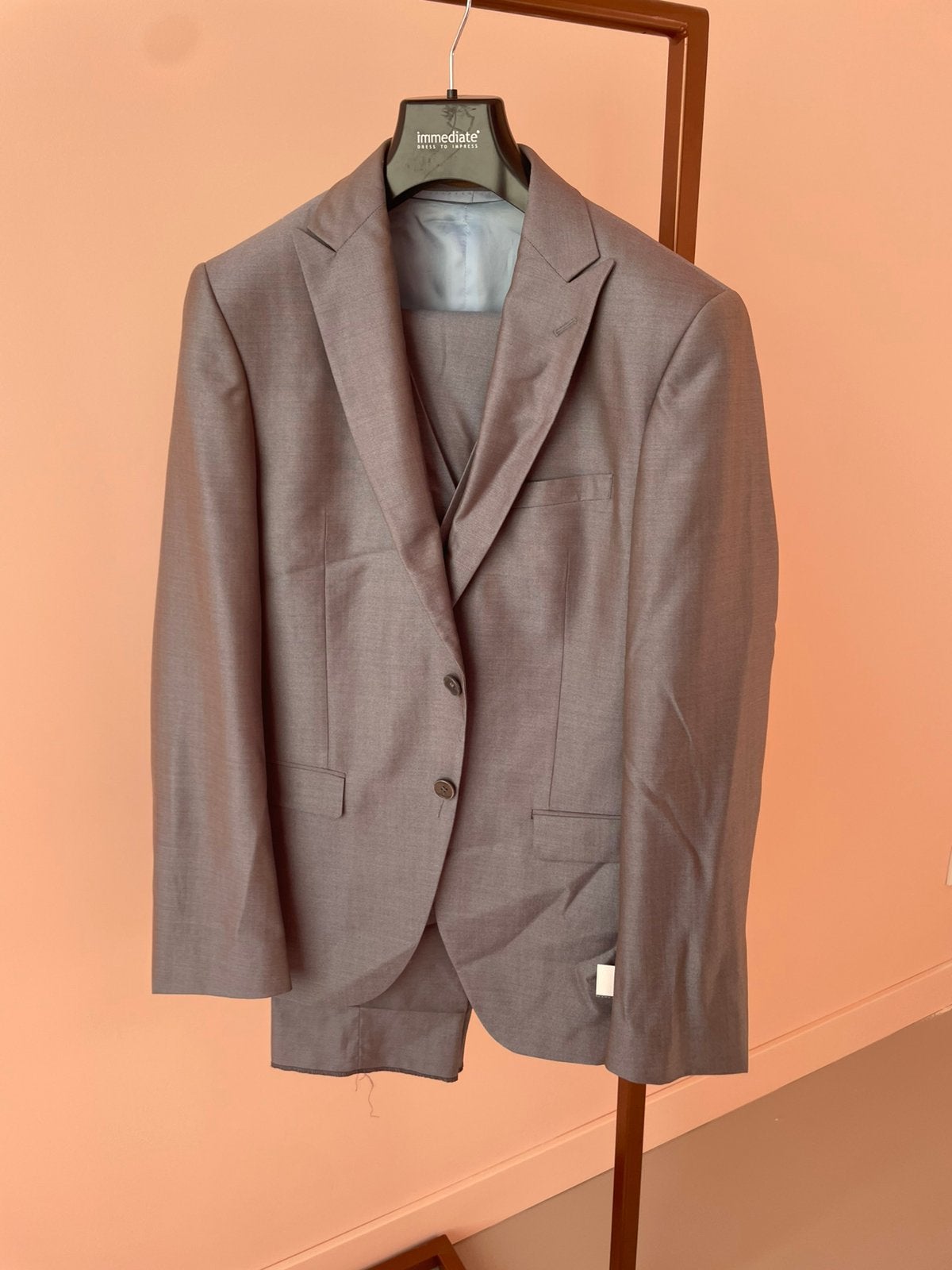 Immediate prachtig 3delig trouw kostuum, Kleding | Heren, Kostuums en Colberts, Ophalen of Verzenden, Zo goed als nieuw, X, X