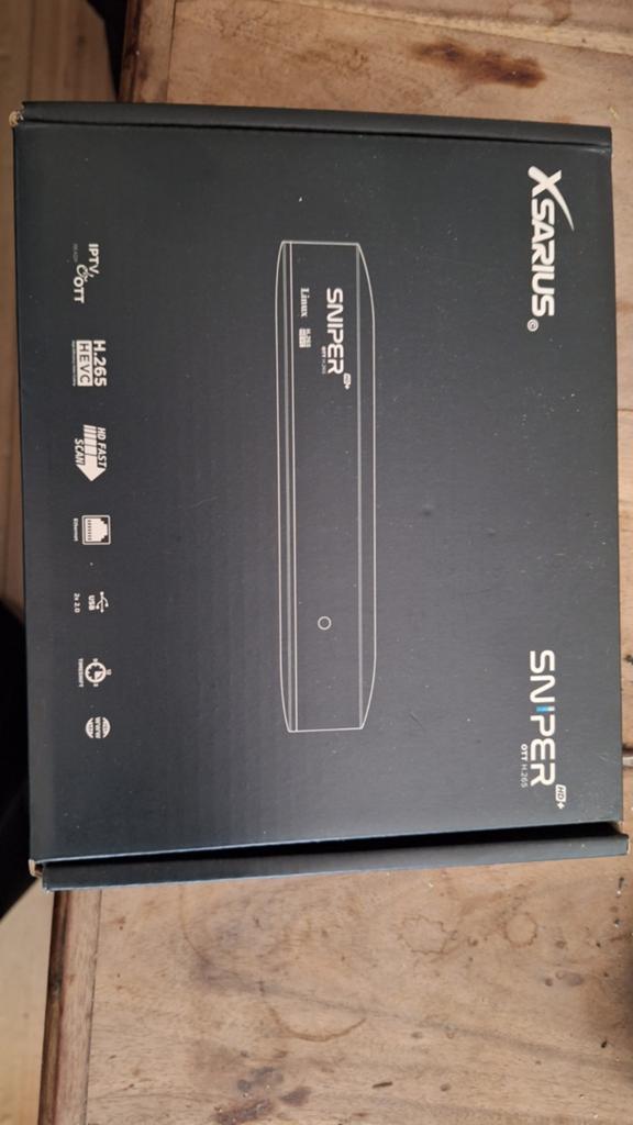 Xsarius Sniper HD+ OTT H.265 IPTV Decoder, Audio, Tv en Foto, Decoders en Harddiskrecorders, Zo goed als nieuw, Decoder, Ophalen of Verzenden