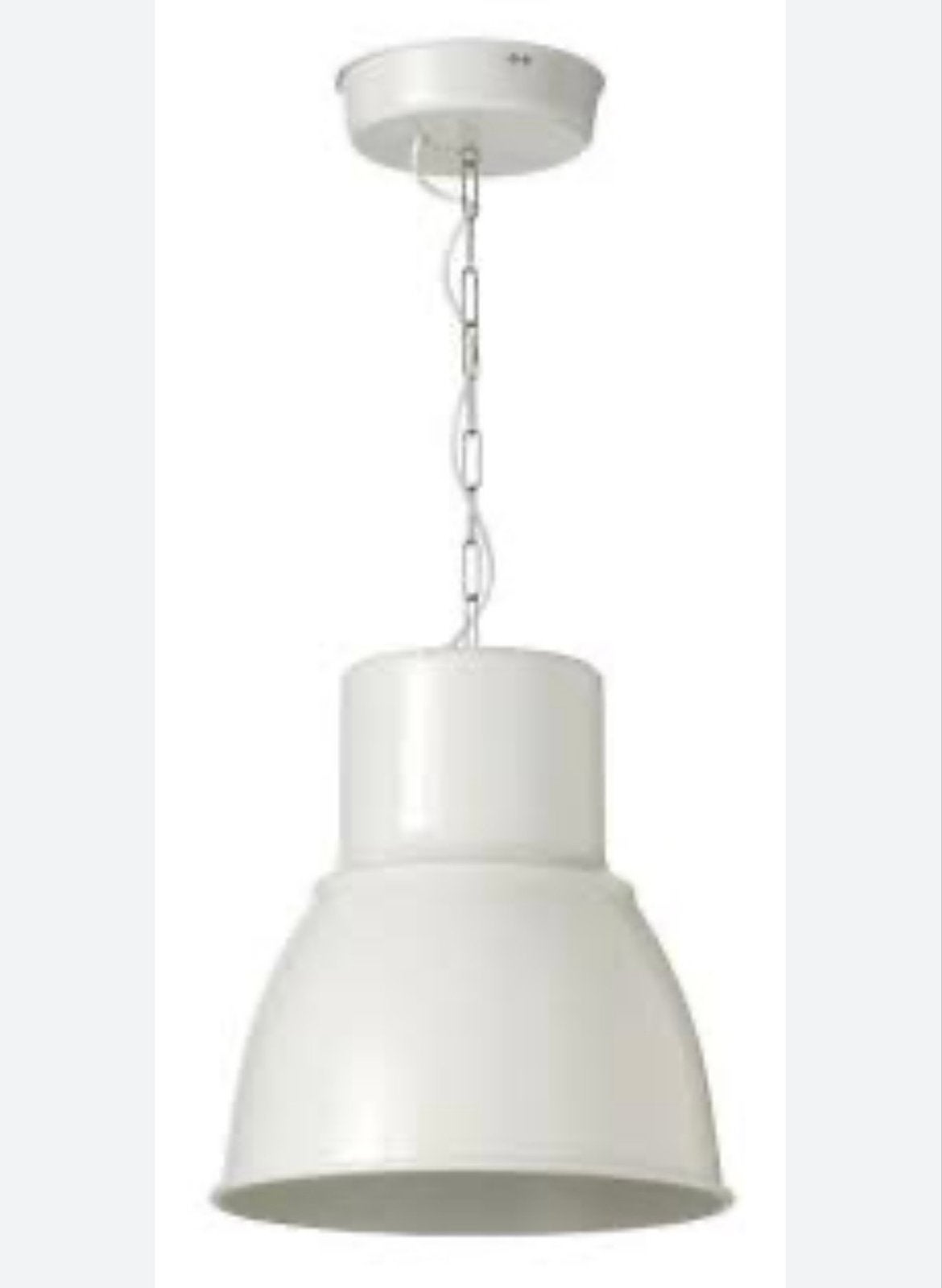 Nieuwe IKEA Hektar Hanglamp Wit - Industriële Stijl, Huis en Inrichting, Lampen | Hanglampen, Ophalen of Verzenden, Zo goed als nieuw