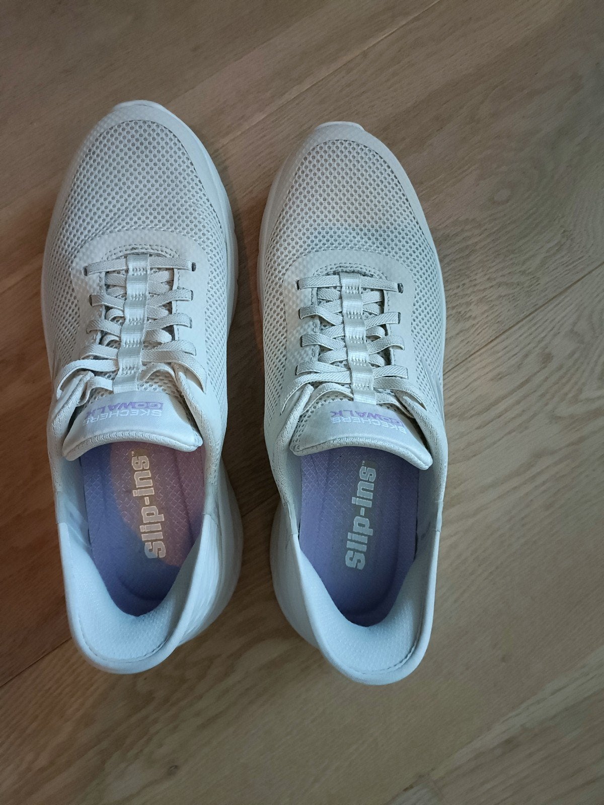 Skechers Go Walk Slip-ins - 1x gedragen, Ophalen, Skechers, Wit, Nieuw
