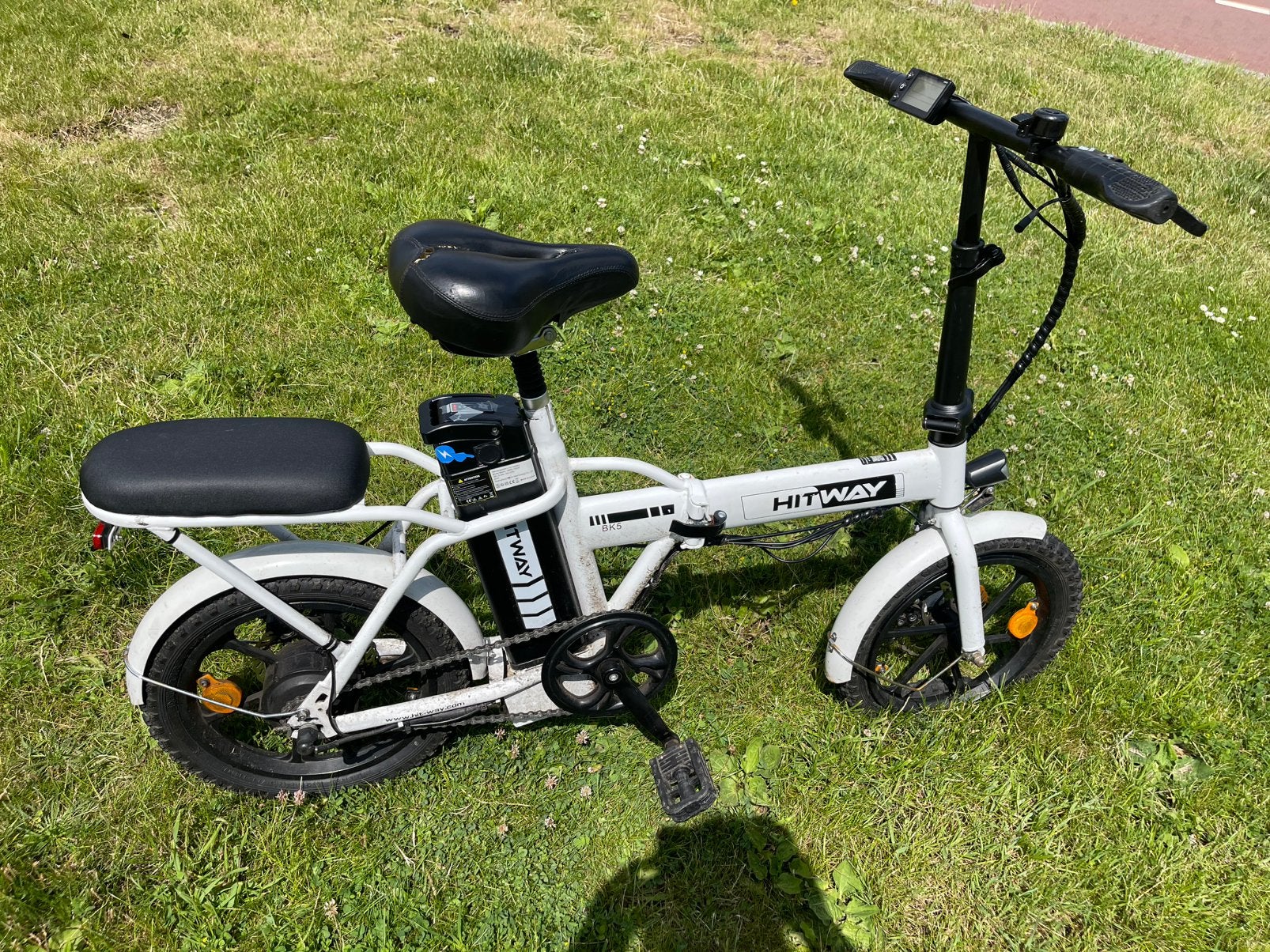 Hitway BK5 Witte kleur electrische kinderfiets, Overige merken, Minder dan 30 km per accu, Gebruikt, Ophalen of Verzenden
