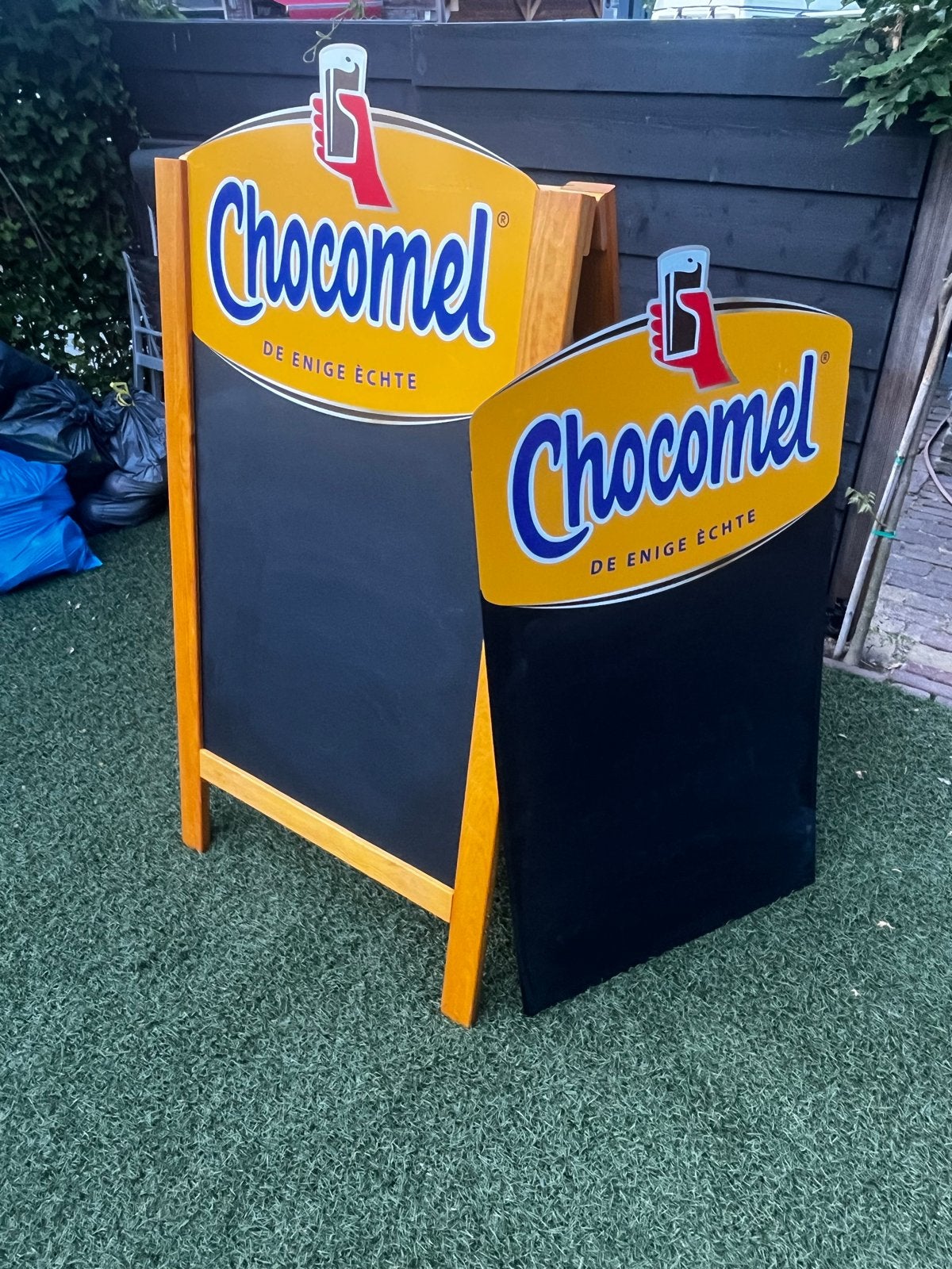Chocomel Stoepbord 130x77cm zgan- Zo goed als nieuw, Ophalen, Zo goed als nieuw