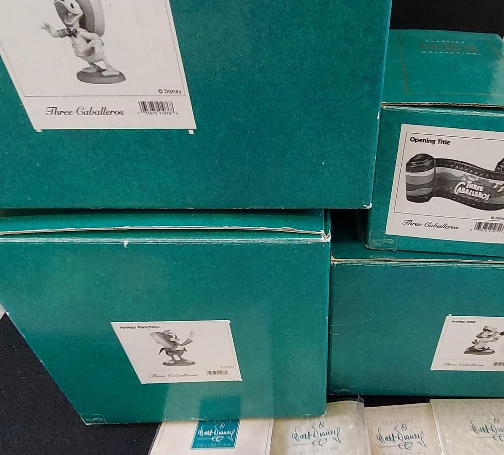 WDCC Walt Disney Classic Collection 3 Amigo's Donald Duck, Verzamelen, Ophalen, Donald Duck, Zo goed als nieuw, Beeldje of Figuurtje