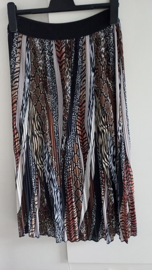 Lange rok in bruintinten, Kleding | Dames, Rokken, IZ NAIZ, Ophalen of Verzenden, Zo goed als nieuw, Bruin