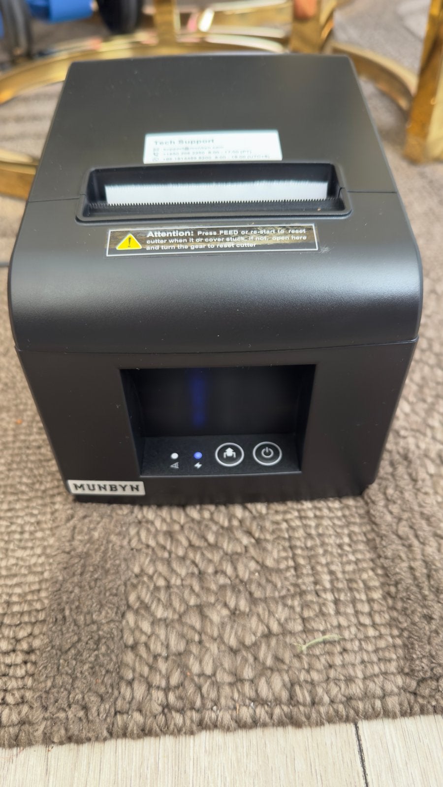 MUNBYN ITPP072 Thermische Bonnenprinter - Zo goed als nieuw, Zwart-en-wit printen, Printer, Ophalen of Verzenden, Zo goed als nieuw