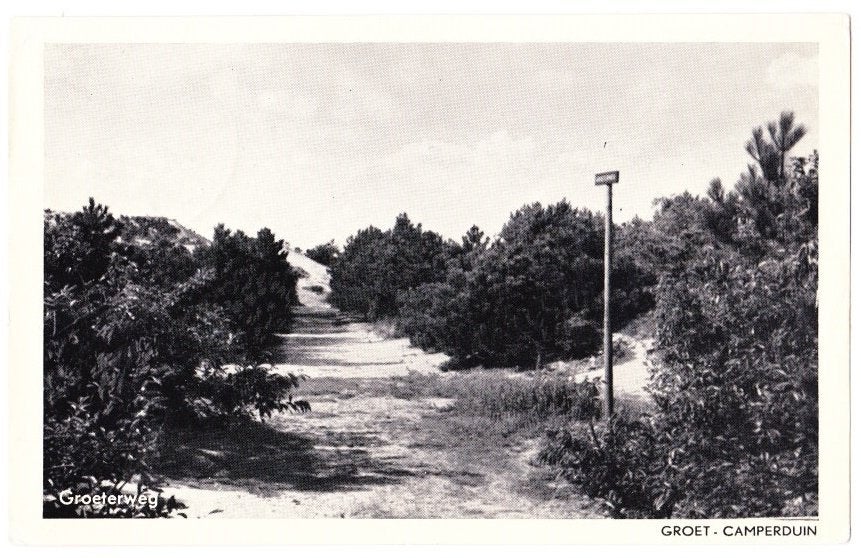 Groet Camperduin Groeterweg Oude Ansichtkaart ( 1633), Ophalen of Verzenden, 1960 tot 1980, Gelopen, Noord-Holland