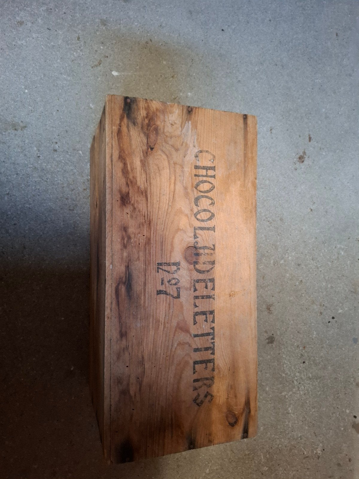 Mooi houten kistje van de Pette fabriek uit Wormerveer, Verzamelen, Ophalen of Verzenden, Gebruikt, Verpakking