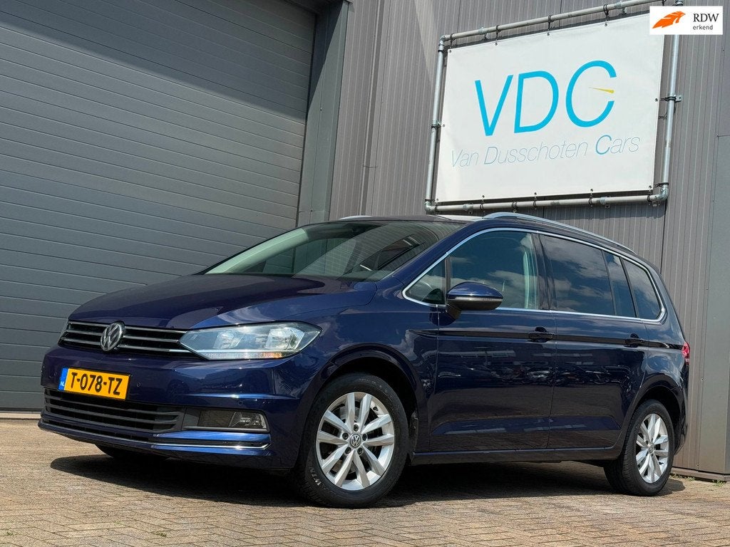 Volkswagen Touran 1.6 TDI SCR Highline | 7-Persoons | Trekha, Auto's, Volkswagen, Voorwielaandrijving, Gebruikt, 4 cilinders, Blauw