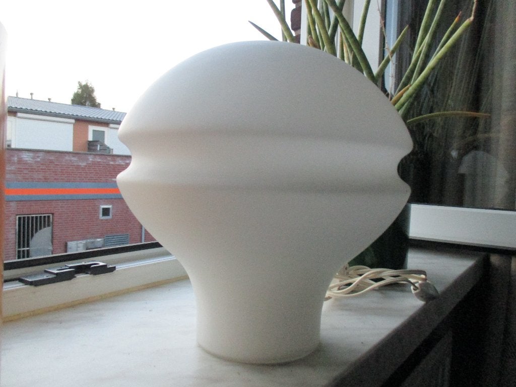 Jaren 60 70 melkglas paddo tafellamp space age design retro, Antiek en Kunst, Ophalen of Verzenden