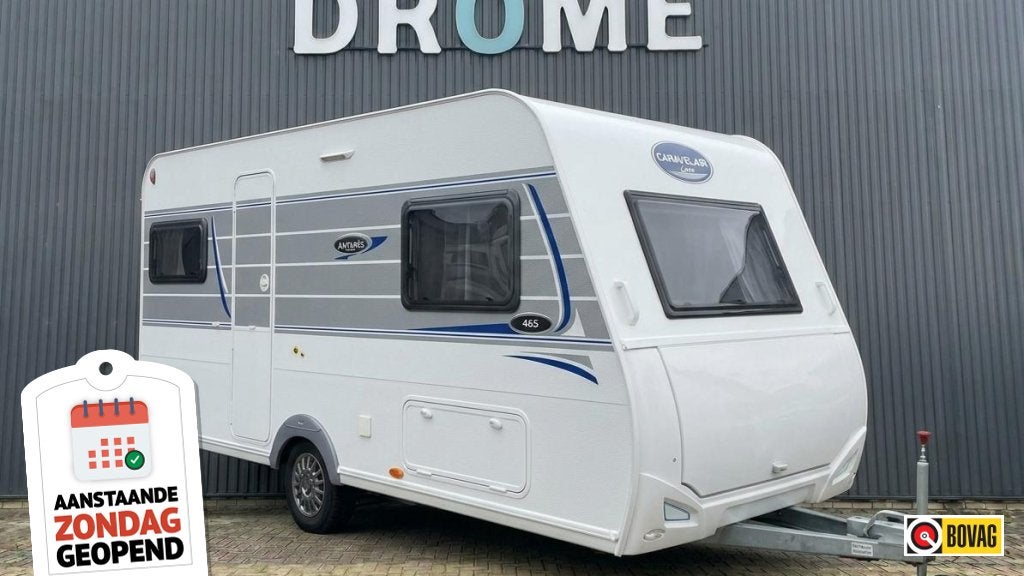 Caravelair Antares 465 Dwarsbed / Luifel., Bedrijf, Treinzit, 750 - 1000 kg, Fietsenrek