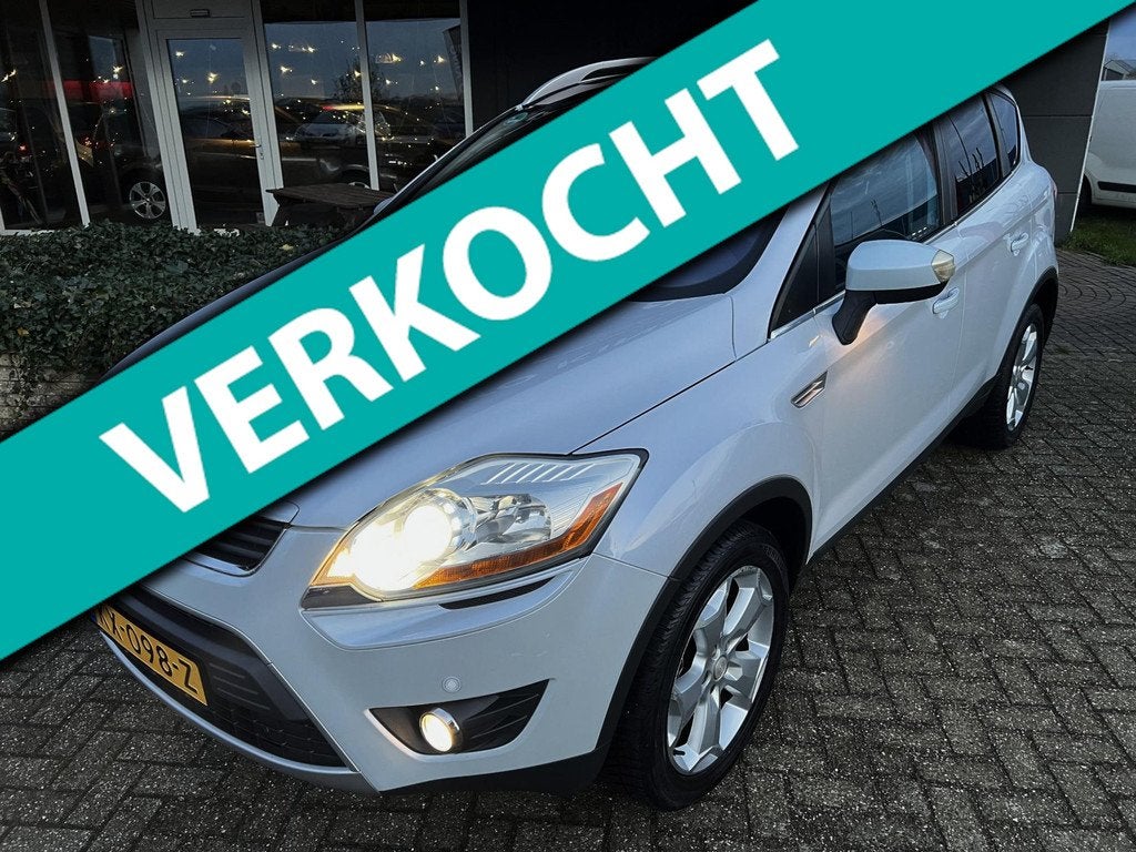 Ford Kuga 2.5 Titanium PearlWhite ECC CRUIS NAV PANO APK+NAP, Auto's, Ford, Bedrijf, Te koop, Kuga, 4x4, ABS, Airbags, Airconditioning