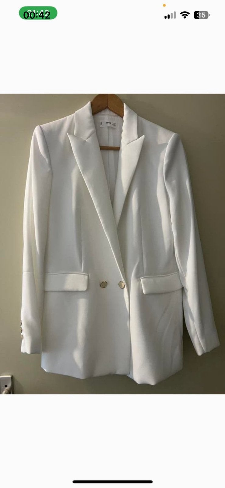 Blazer l, Wit, Maat 42/44 (L), Nieuw, Ophalen of Verzenden