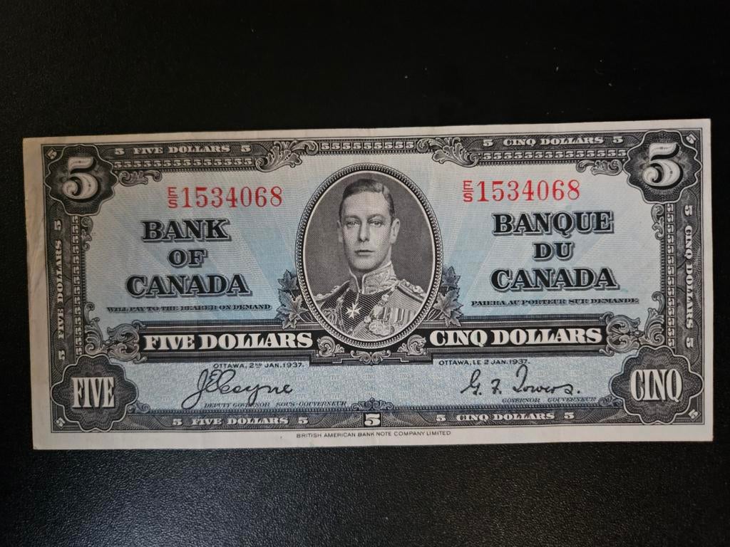 Canada pick 60c 1937 zf+ King George VI, Ophalen of Verzenden, Noord-Amerika, Los biljet
