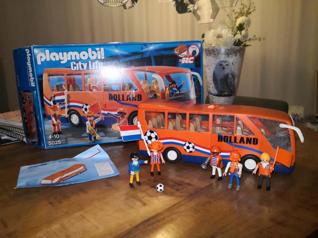 Playmobil Oranje Supportersbus 5025 - Nieuwstaat, Ophalen of Verzenden, Zo goed als nieuw