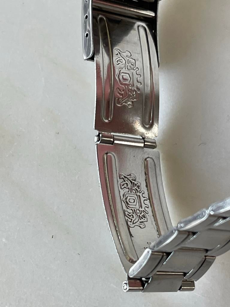 Vintage Orient College,  SK / KD  Perpetual Multi Jaar Calen, Overige merken, Staal, Polshorloge, Ophalen of Verzenden