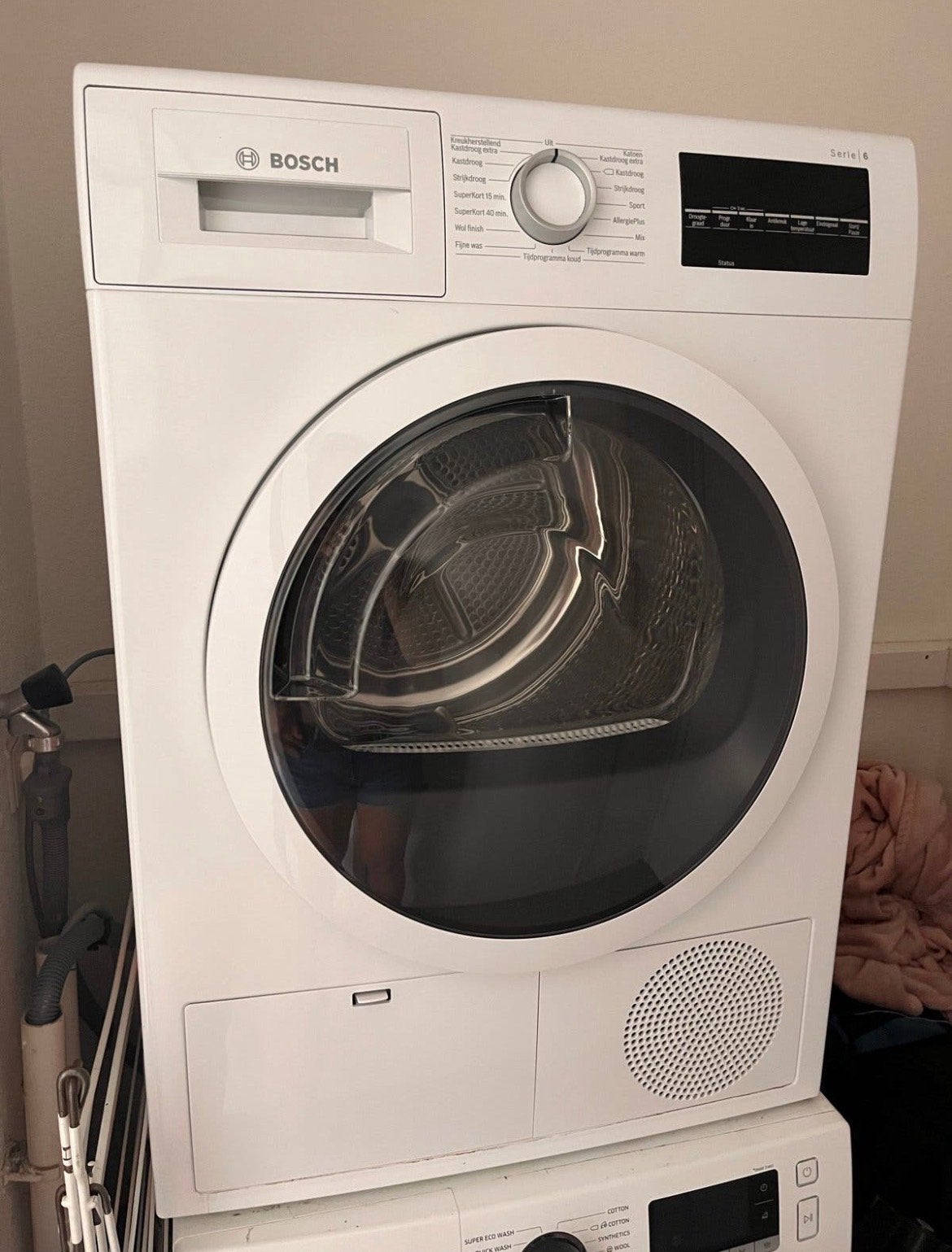 Bosch Serie 6 Condensdroger - Zo goed als nieuw, Witgoed en Apparatuur, Wasdrogers, Ophalen, 8 tot 10 kg, Zo goed als nieuw, Voorlader