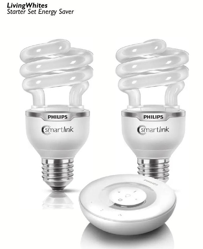 Philips Living Whites 15W Starter Set (koppelbaar met Hue), Philips, Gebruikt, Spaarlamp, Warm wit