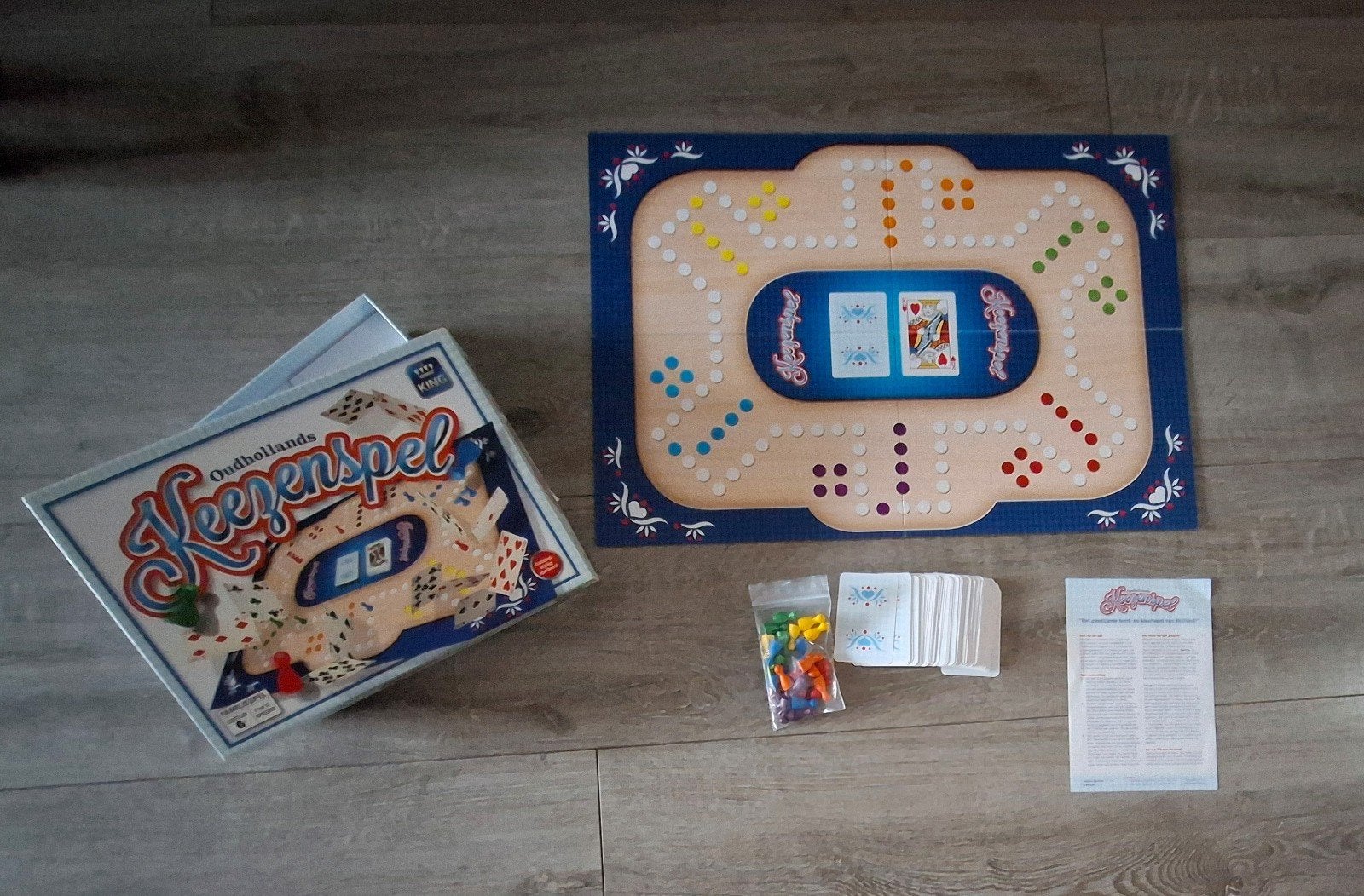 Keezenspel 2 t/m 12 spelers, Hobby en Vrije tijd, Vijf spelers of meer, Ophalen of Verzenden, Zo goed als nieuw, King Games