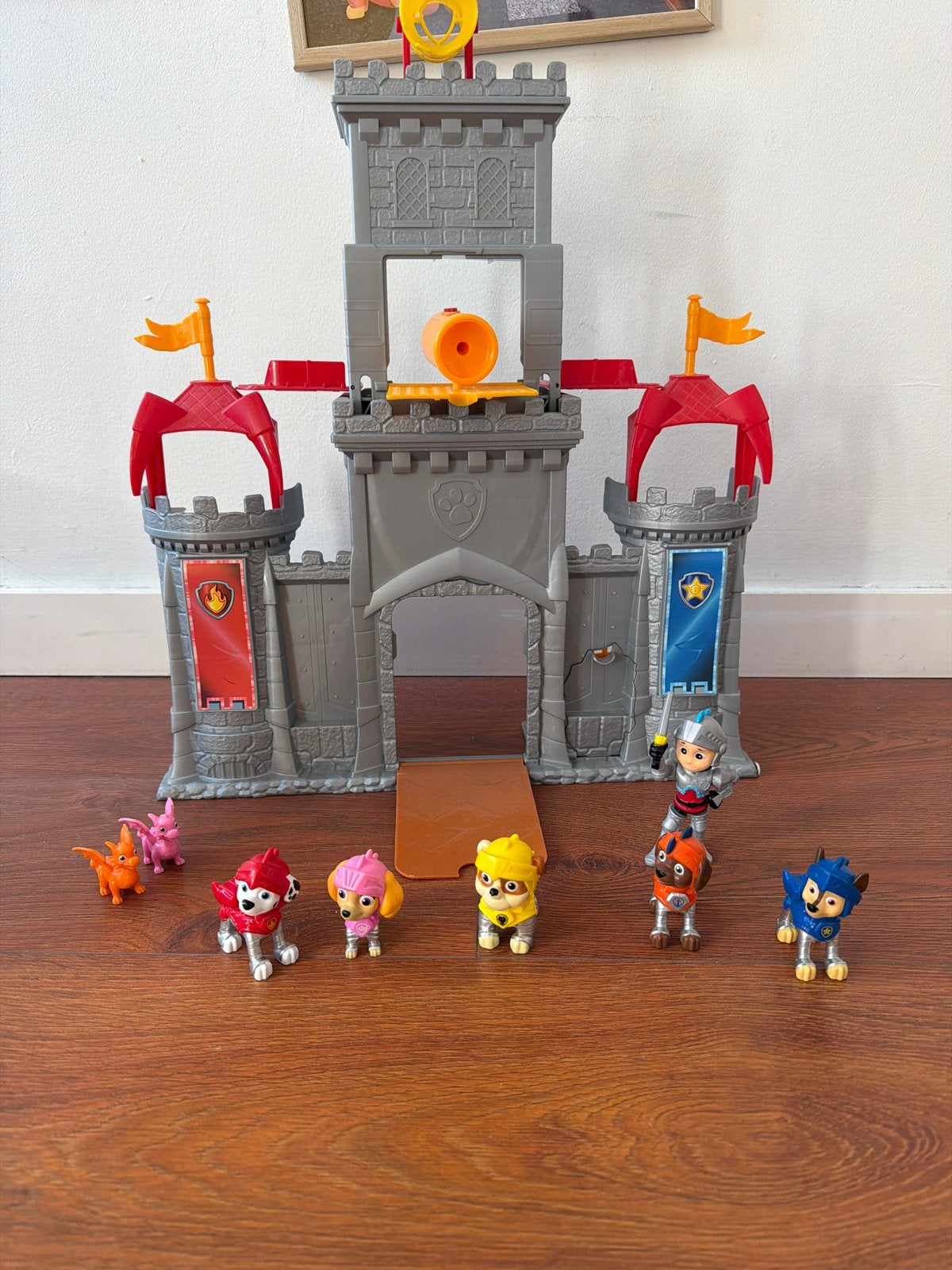 Paw Patrol Ridder Kasteel met Figuren, Kinderen en Baby's, Speelgoed | Actiefiguren, Ophalen of Verzenden, Gebruikt