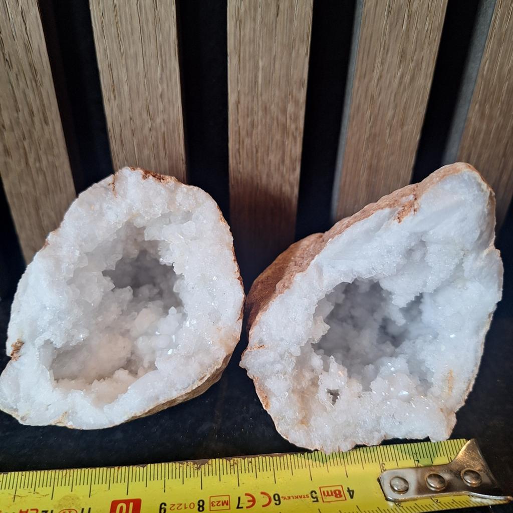Prachtige Geode Kwarts Kristal - Natuurlijke Decoratie, Sieraden, Tassen en Uiterlijk, Edelstenen, Ophalen of Verzenden, Gebruikt
