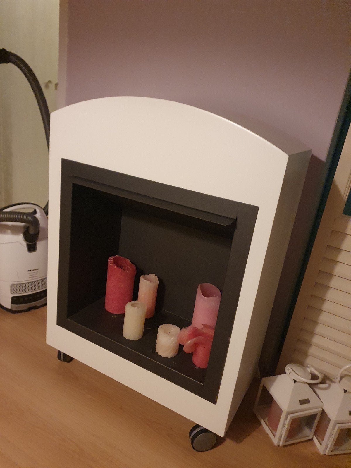 Rijnberg Designhaard voor gelpotten of kaarsen, Ophalen, Vrijstaande haard, Houthaard