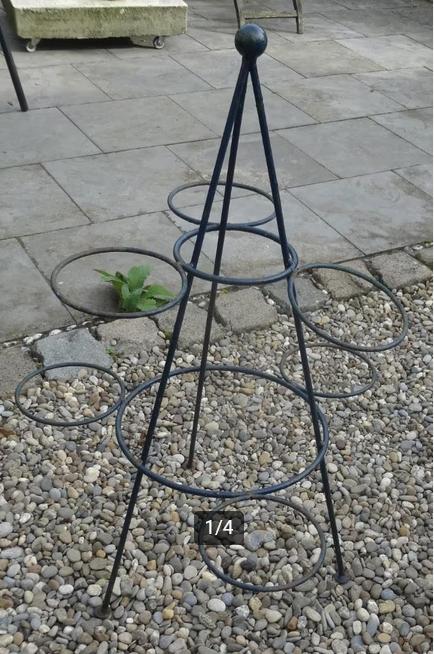BLOEMPOT STANDAARD * Voor 6 potten *, Tuin en Terras, Bloempotten, Ophalen, Gebruikt, 40 cm of meer, Rond