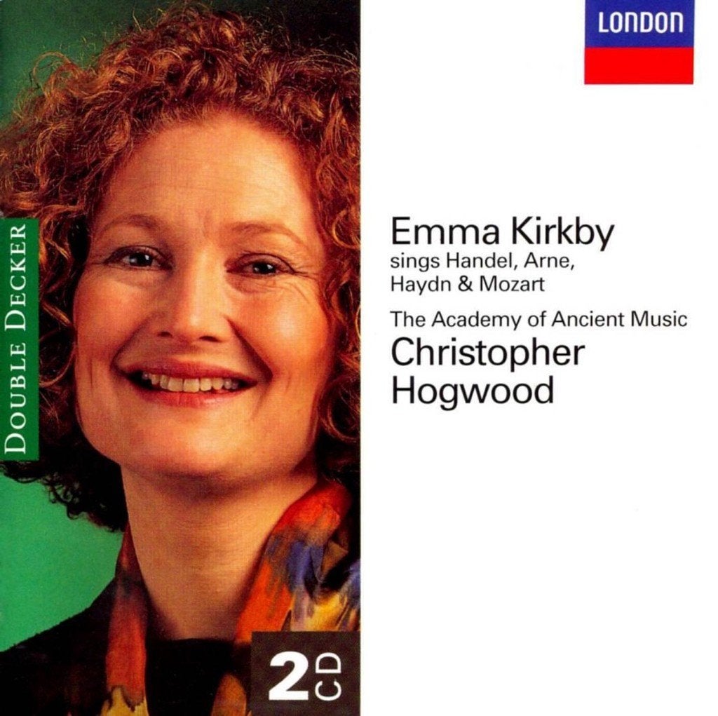 EMMA KIRKBY Sings Handel Arne Haydn Mozart 2 - CD DECCA, Ophalen of Verzenden, Barok, Gebruikt, Vocaal