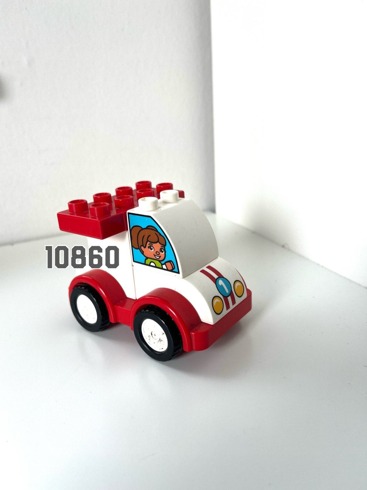 Lego Duplo 10860 - Mijn Eerste Racewagen, Ophalen of Verzenden, Zo goed als nieuw
